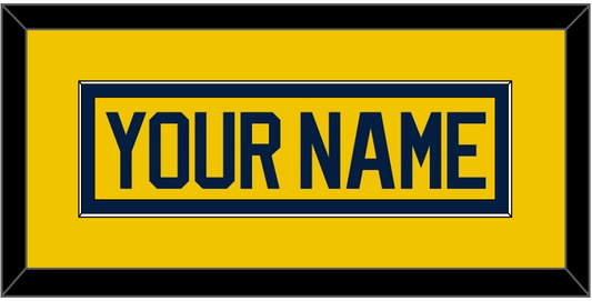 Michigan Hockey Nameplate - Alternate Maize (2021-2023) - Essential Tier 2