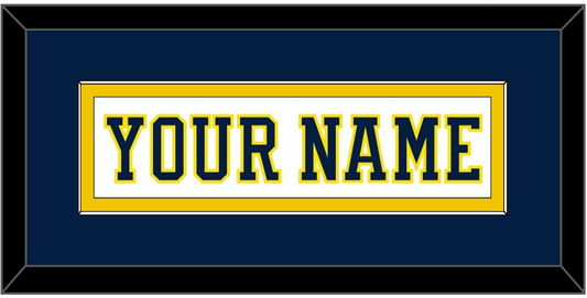 Michigan Hockey Nameplate - Home White (2019-2020) - Essential Tier 3
