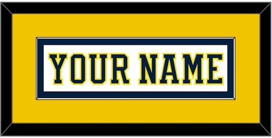 Michigan Hockey Nameplate - Home White (2019-2020) - Essential Tier 4