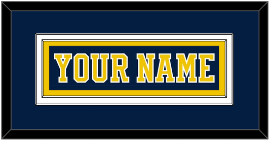 Michigan Hockey Nameplate - Road Blue (2019-2020) - Signature Tier 2