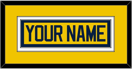Michigan Hockey Nameplate - Alternate Maize - Signature Tier 2