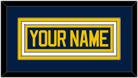 Michigan Hockey Nameplate - Road Blue - Premier Tier 1