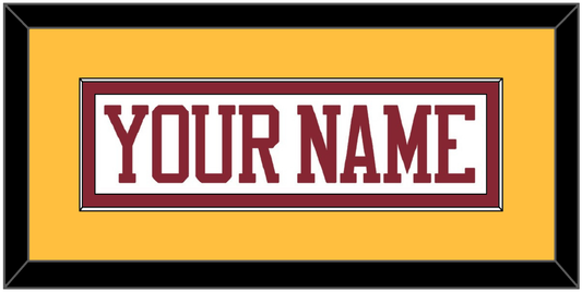 Minnesota Hockey Nameplate - Home White - Essential Tier 3