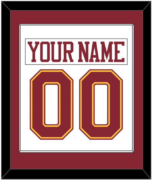 Minnesota Nameplate & Number (Back) Combined - Home White - Essential Tier 1