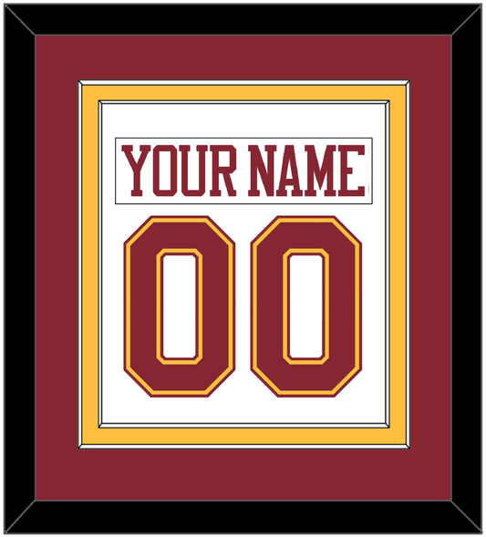 Minnesota Nameplate & Number (Back) Combined - Home White - Signature Tier 3