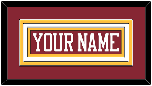 Minnesota Hockey Nameplate - Road Maroon - Premier Tier 1