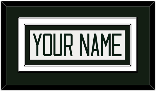 Michigan State Hockey Nameplate - Home White - Signature Tier 1