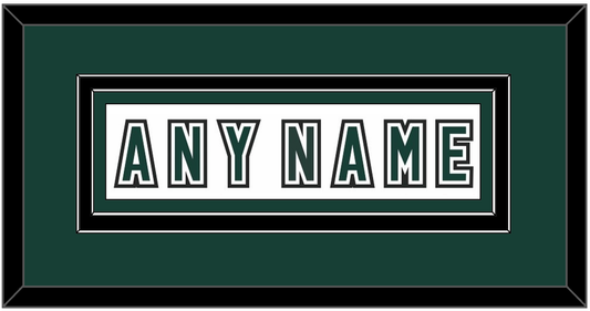 Michigan State Hockey Nameplate - Alternate Home White (2006-2007) - Signature Tier 2