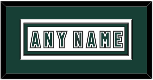 Michigan State Hockey Nameplate - Alternate Home White (2006-2007) - Signature Tier 3
