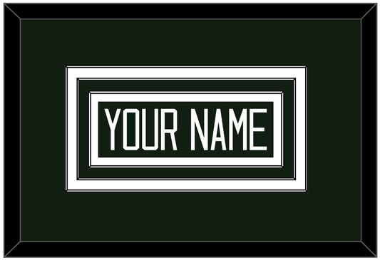 Michigan State Hockey Nameplate - Road Green - Premier Tier 1
