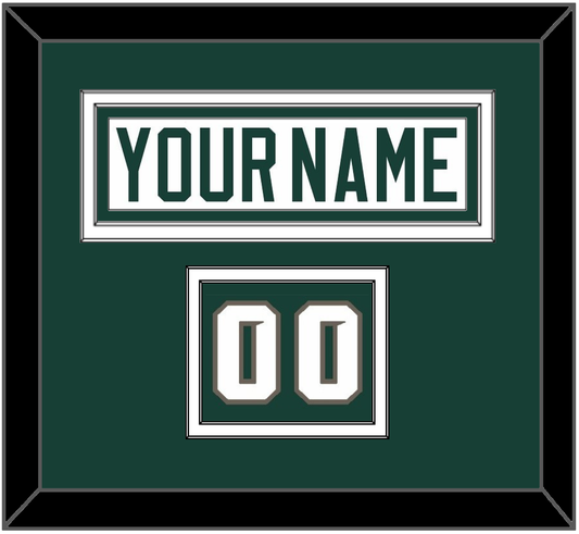 Michigan State Hockey Nameplate & Number (Shoulder) - Home White (2006-2007) - Signature Tier 2