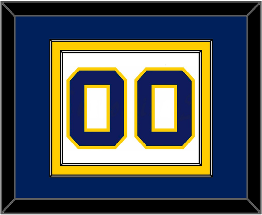 Navy Basketball Number - Home White (1983-1987) - Signature Tier 2