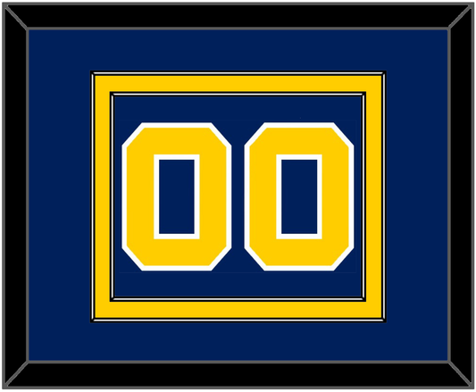 Navy Basketball Number - Road Blue (1983-1987) - Signature Tier 2