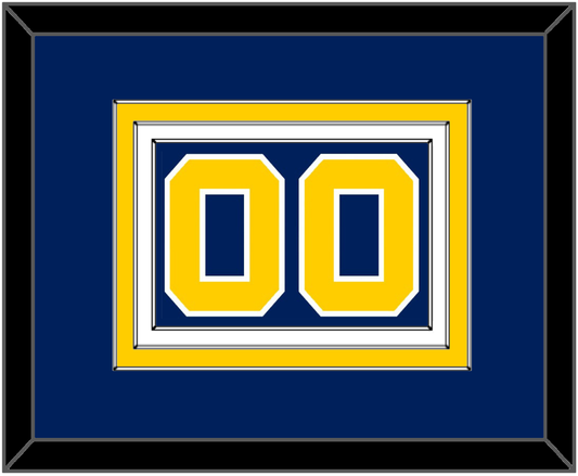 Navy Basketball Number - Road Blue (1983-1987) - Premier Tier 2