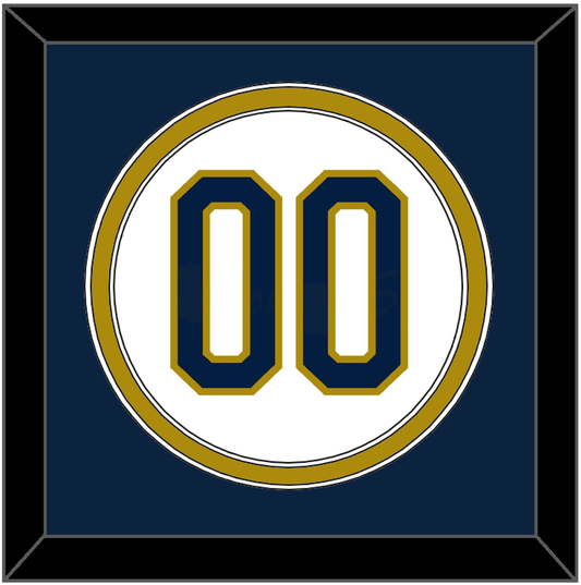 Notre Dame Baseball Number - Home White - Signature Tier 2