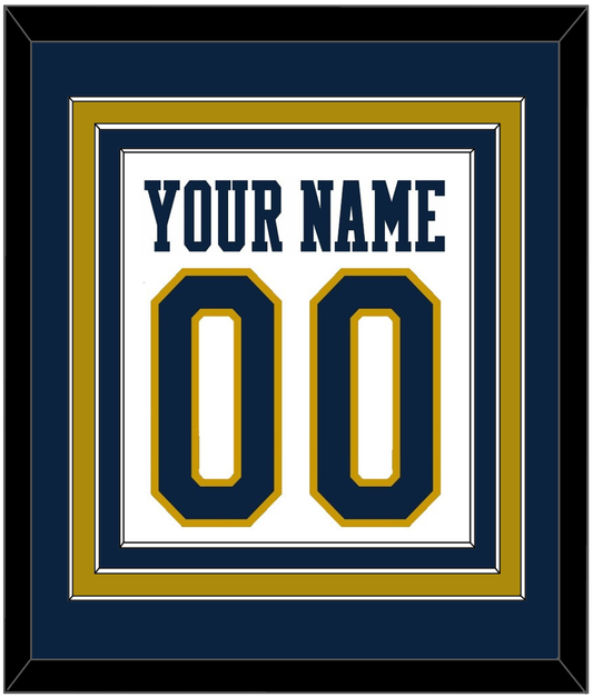 Notre Dame Basketball Name & Number - Home White - Premier Tier 2