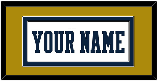 Notre Dame Basketball Name - Home White - Signature Tier 3