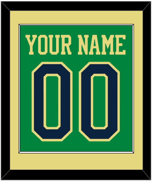 Notre Dame Basketball Name & Number - Alternate Green (2016-2017) - Essential Tier 3