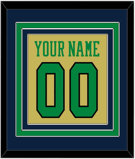 Notre Dame Basketball Name & Number - Alternate Gold (2014-2015) - Premier Tier 4