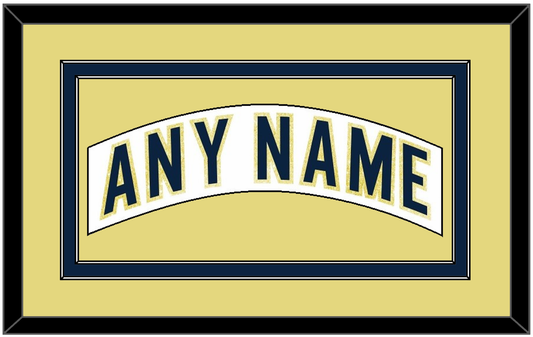 Notre Dame Hockey Nameplate - Home White - Signature Tier 4