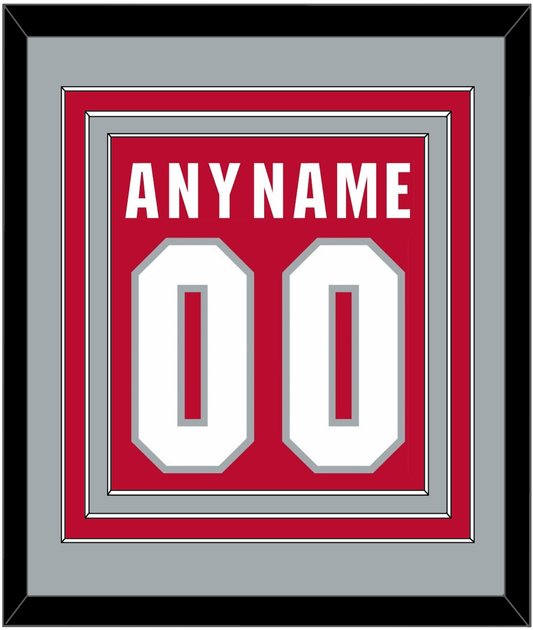 Ohio State Basketball Name & Number - Road Red (2013-2014) - Premier Tier 3