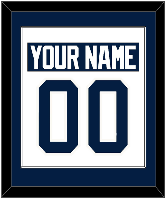 Penn State Nameplate & Number (Back) Combined - Home White - Essential Tier 1