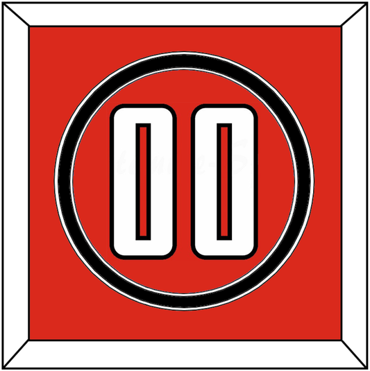 Texas Tech Baseball Number - Alternate Red (2018-2019) - Signature Tier 2