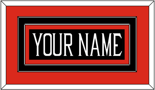 Texas Tech Baseball Nameplate - Alternate Black (2018-2019) - Signature Tier 3