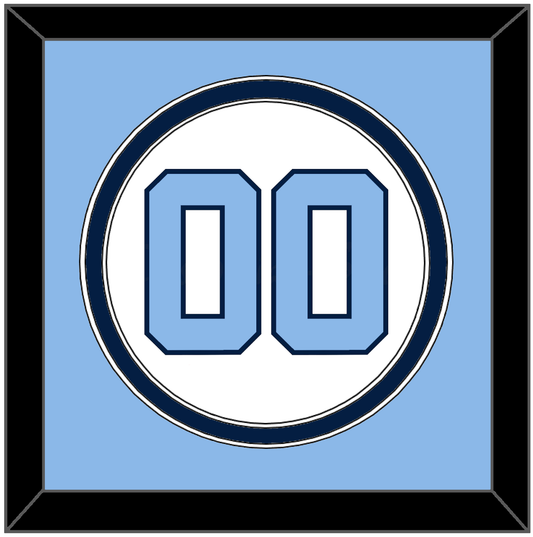 North Carolina Baseball Number - Home White (2014) - Signature Tier 3