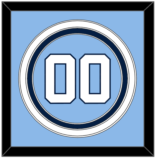 North Carolina Baseball Number - Road Light Blue (2013-2014) - Premier Tier 2