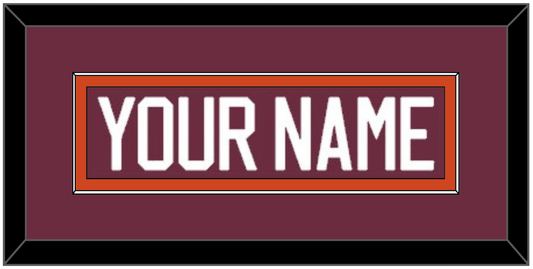 Virginia Tech Hockey Nameplate - Road Maroon - Essential Tier 2