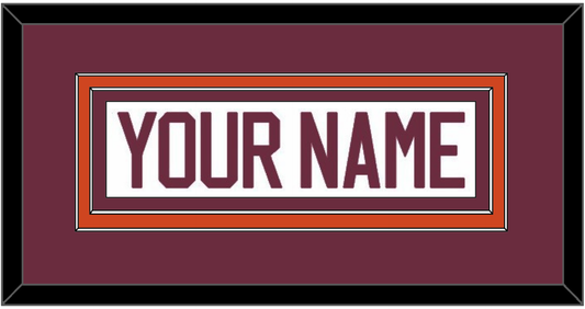 Virginia Tech Hockey Nameplate - Home White - Signature Tier 2