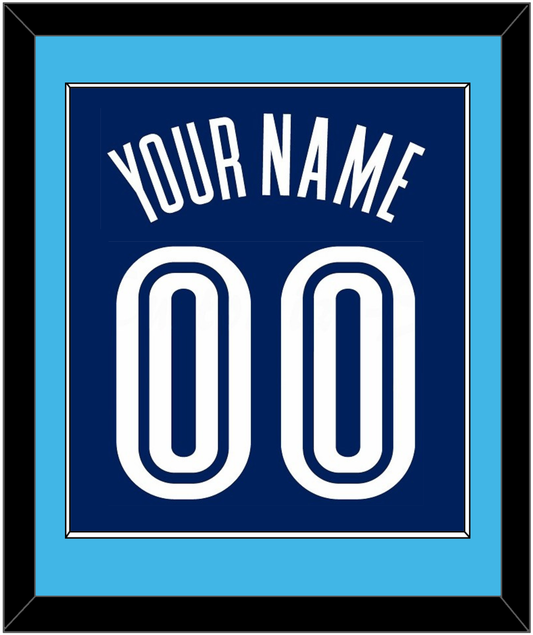Villanova Basketball Name & Number - Road Blue (2005-2007) - Essential Tier 2