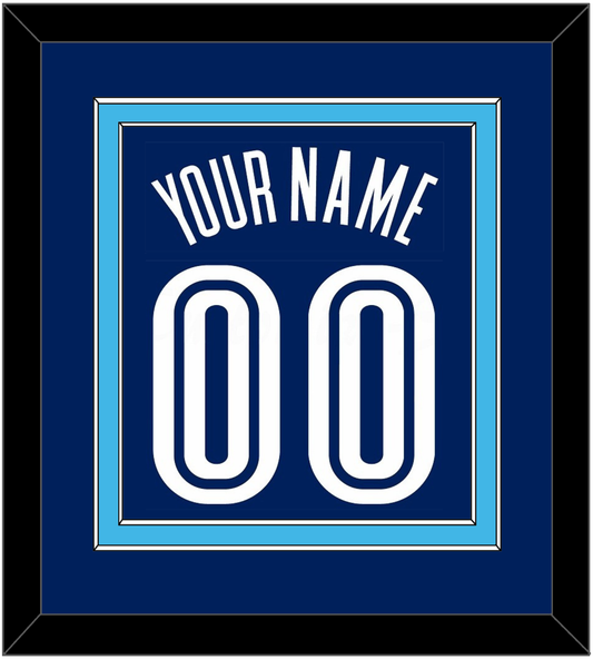 Villanova Basketball Name & Number - Road Blue (2005-2007) - Signature Tier 2