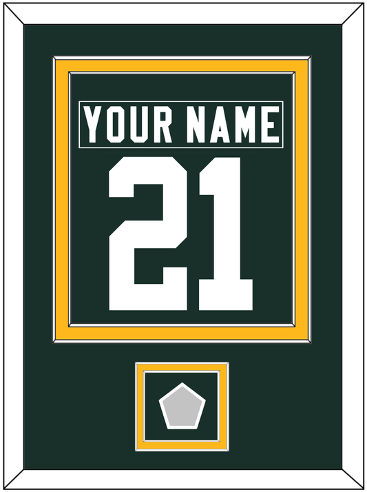 Green Bay Legacy Nameplate & Full-Size Number - Combined