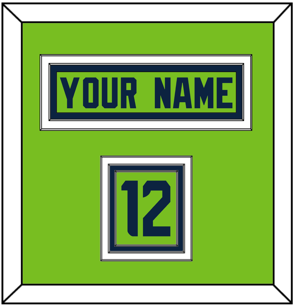 Seattle Nameplate & Shoulder Number