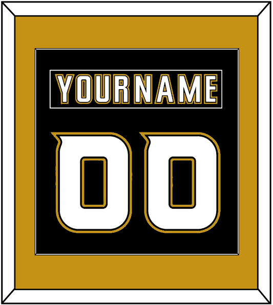 Anaheim Nameplate & Number (Back) Combined - Home Black (2006-2014) - Essential Tier 2