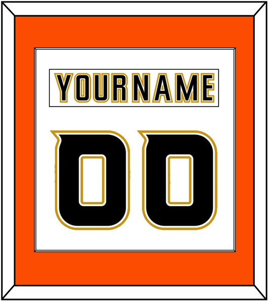 Anaheim Nameplate & Number (Back) Combined - Road White (2006-2014) - Essential Tier 3