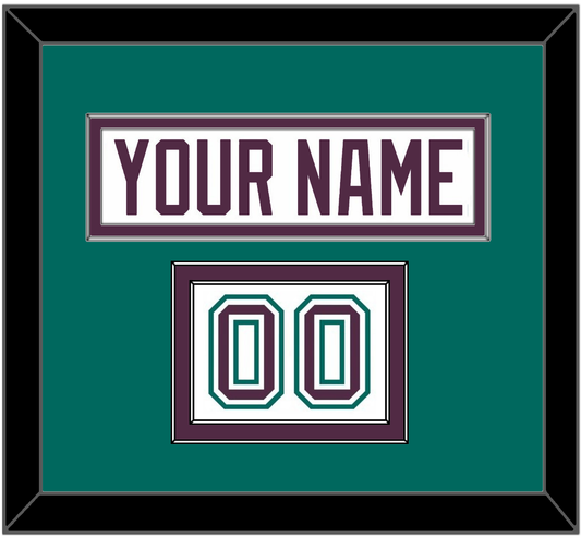 Anaheim Nameplate & Number (Shoulder) - Home White (1993-2006) - Signature Tier 3