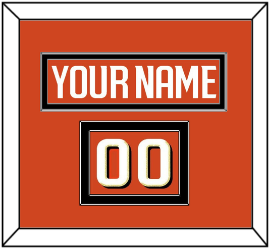 Anaheim Nameplate & Number (Shoulder) - Home Orange - Signature Tier 3