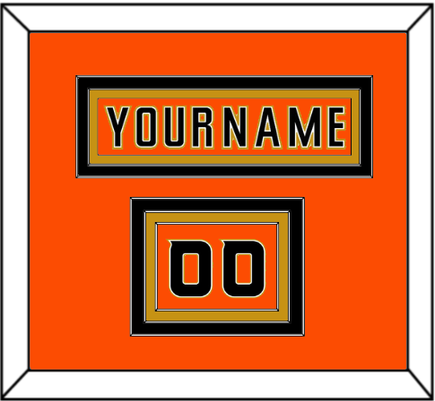 Anaheim Nameplate & Number (Shoulder) - 2014 Stadium Series Orange - Premier Tier 2