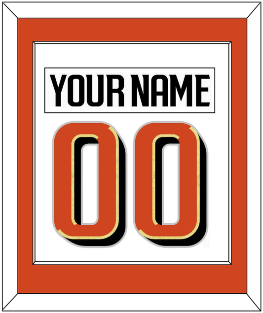Anaheim Nameplate & Number (Back) Combined - Road White - Essential Tier 1