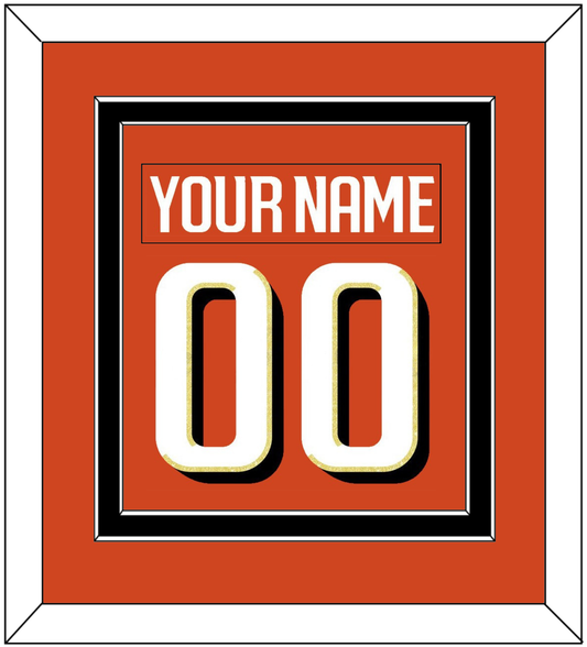 Anaheim Nameplate & Number (Back) Combined - Home Orange - Signature Tier 3