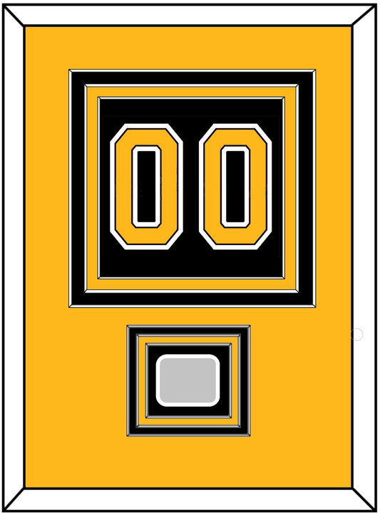 Boston Number (Back) With Stanley Cup Champions Patch - Home Black (2007-2017) - Premier Tier 3