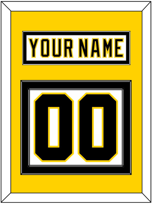 Boston Nameplate & Number (Back) - Home White (1977-1981) - Signature Tier 4