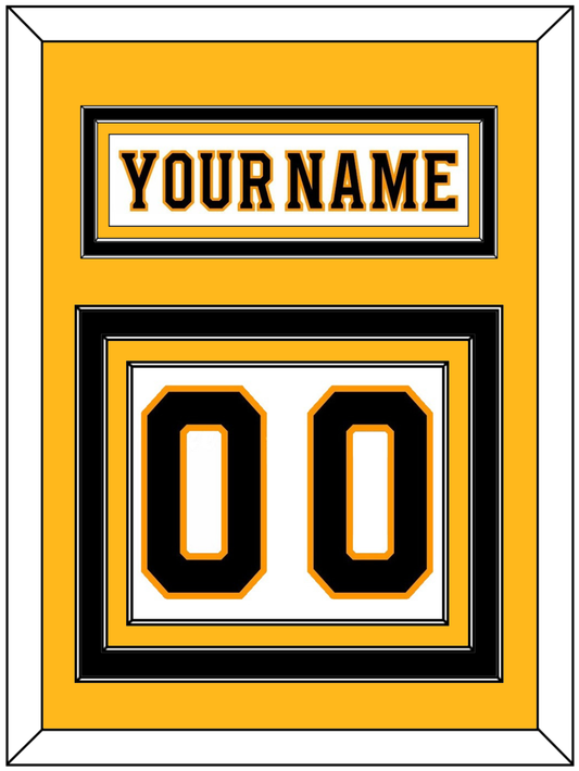 Boston Nameplate & Number (Back) - Road White - Premier Tier 3