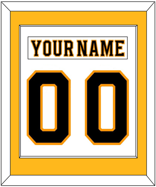 Boston Nameplate & Number (Back) Combined - Road White - Essential Tier 2