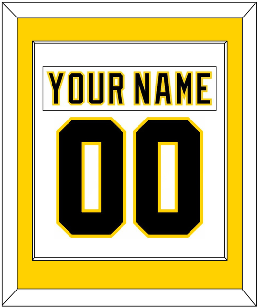 Boston Nameplate & Number (Back) Combined - Home White (1977-1981) - Essential Tier 2
