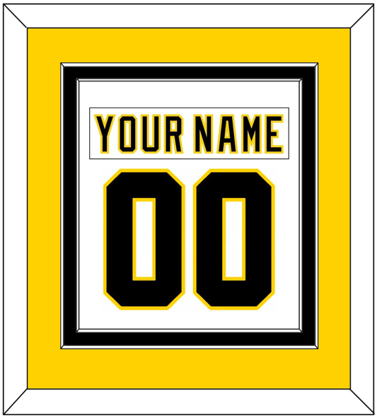 Boston Nameplate & Number (Back) Combined - Home White (1977-1981) - Signature Tier 4