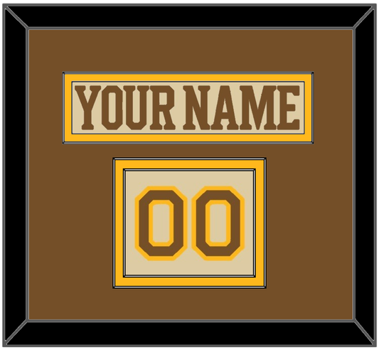 Boston Nameplate & Number (Shoulder) - Centennial Alternate Cream (2024-2025) - Signature Tier 3